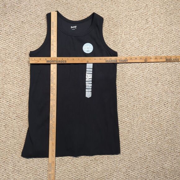 Duluth Trading Company Ribbed Tank Top Womens Large Black Shelf Bra - Picture 2 of 7